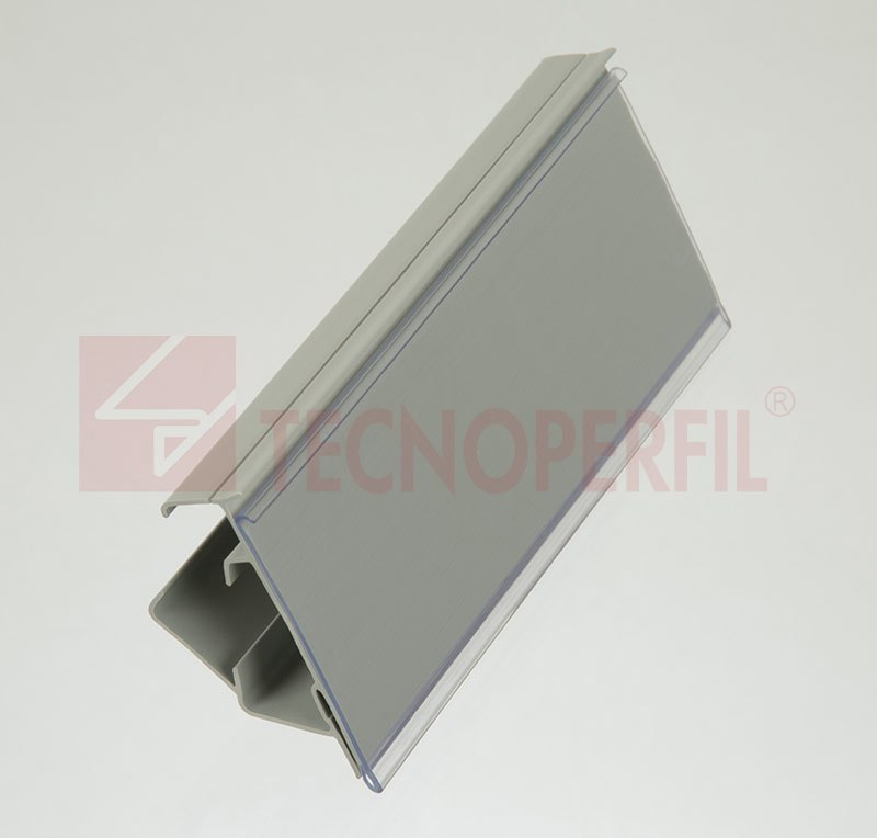 PORTA ETIQUETAS COM AJUSTE PARA ANTEPAROS E VISOR CRISTAL EM PVC – 40MM