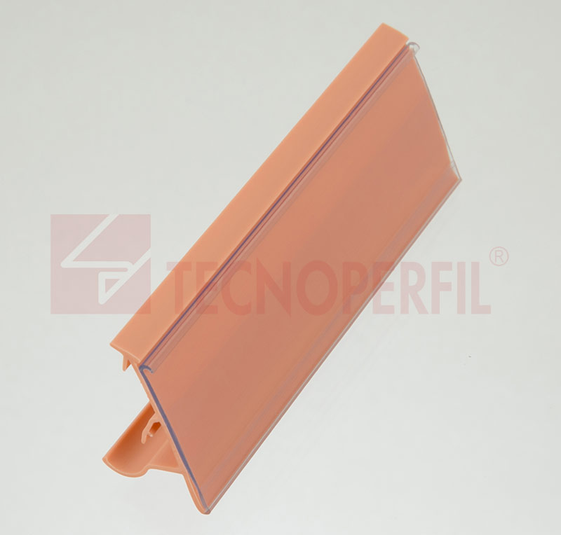 PORTA ETIQUETA COM VISOR CRISTAL EM PVC 32MM