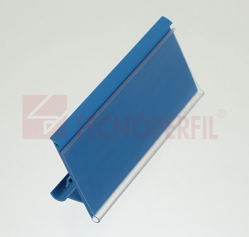 PORTA ETIQUETA COM VISOR CRISTAL EM PVC – 39,5MM